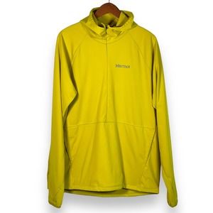 Marmot Zenyatta 1/2 Zip Hooded Jacket Hoodie Citronelle Men's Size Large